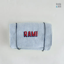 Load image into Gallery viewer, Personalised Packing Roll Bag in Blue