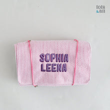 Load image into Gallery viewer, Personalised Packing Roll Bag in Pink