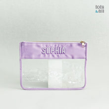 Load image into Gallery viewer, Personalised Clear Flat Pouch