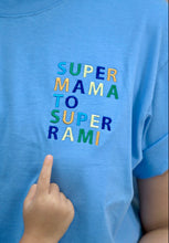 Load image into Gallery viewer, MOM Edition: The Personalised Embroidered Tee in Blue