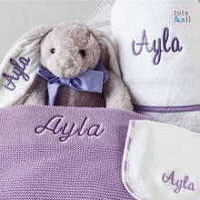 Load image into Gallery viewer, Grand Deluxe Tot Box in Knitted Purple