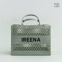 Load image into Gallery viewer, Personalised Jelly Tote Bag in Grey