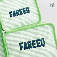 Load image into Gallery viewer, Personalised Set of 3 Packing Cubes in Green