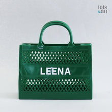 Load image into Gallery viewer, Personalised Jelly Tote Bag in Green