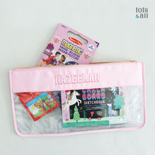 Load image into Gallery viewer, Personalised Clear Flat Pouch in XL