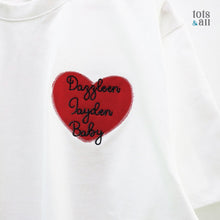 Load image into Gallery viewer, Personalise My Heart Adult TShirt in White