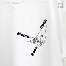 Load image into Gallery viewer, DAD Edition : Personalised Father's Day Hands T-Shirt in White