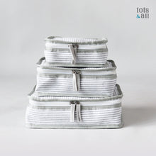 Load image into Gallery viewer, Personalised Set of 3 Packing Cubes in Grey