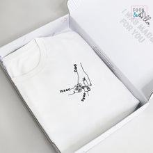 Load image into Gallery viewer, *Limited Edition* Personalised Father's Day Hands T-Shirt in White
