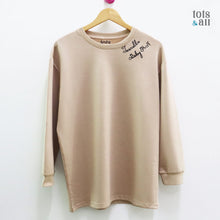 Load image into Gallery viewer, *Limited Edition* Personalised Mother's Day Sweatshirt with Names in Beige