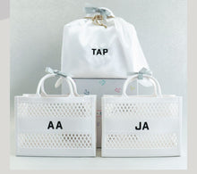 Load image into Gallery viewer, Personalised Jelly Tote Bag in White