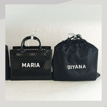 Load image into Gallery viewer, Personalised Jelly Tote Bag in Black