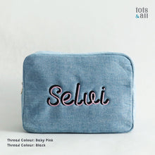 Load image into Gallery viewer, *LIMITED EDITION* Personalised Denim Tot Bag in XL