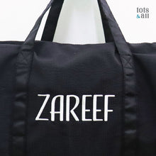 Load image into Gallery viewer, Personalised Duffel Bag in Solid Black