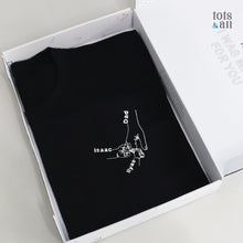 Load image into Gallery viewer, *Limited Edition* Personalised Father's Day Hands T-Shirt in Black