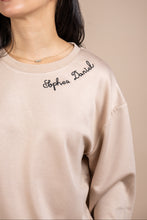 Load image into Gallery viewer, *Limited Edition* Personalised Mother's Day Sweatshirt with Names in Beige