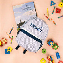 Load image into Gallery viewer, Personalised Toddler Backpack in Blue