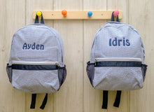 Load image into Gallery viewer, Personalised Toddler Backpack in Blue