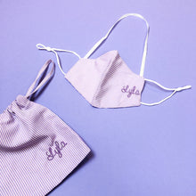 Load image into Gallery viewer, Personalised Kids Mask Set in Purple