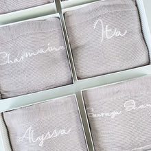Load image into Gallery viewer, Personalised Adult Knitted Blanket
