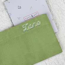 Load image into Gallery viewer, Personalised Knitted Blanket in Green