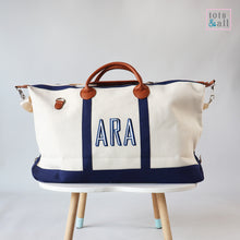 Load image into Gallery viewer, Personalised Weekender in Blue