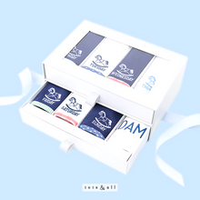 Load image into Gallery viewer, Days-of-the-Week Bib Set in Blue