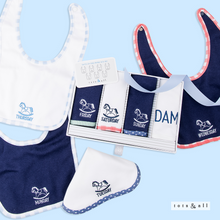 Load image into Gallery viewer, Days-of-the-Week Bib Set in Blue