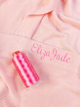 Load image into Gallery viewer, Personalised Knitted Blanket in Pink