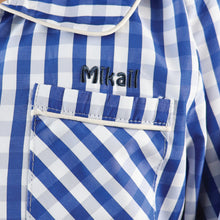 Load image into Gallery viewer, Dark Blue Gingham Pyjamas Set