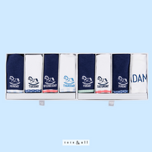 Load image into Gallery viewer, Days-of-the-Week Bib Set in Blue