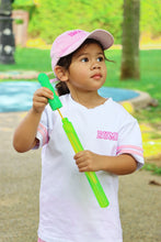 Load image into Gallery viewer, Personalised Stripe Tee & Shorts Set in Pink