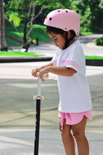 Load image into Gallery viewer, Personalised Stripe Tee & Shorts Set in Pink