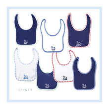 Load image into Gallery viewer, Days-of-the-Week Bib Set in Blue