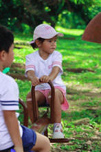 Load image into Gallery viewer, Personalised Stripe Tee & Shorts Set in Pink