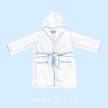 Load image into Gallery viewer, Personalised Bathrobe in Blue Gingham