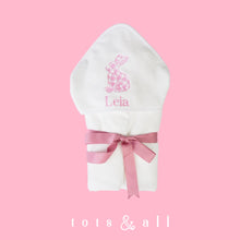 Load image into Gallery viewer, Personalised Bunny Hooded Towel