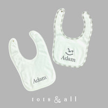 Load image into Gallery viewer, Personalised Cotton Bib Set
