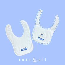 Load image into Gallery viewer, Personalised Cotton Bib Set