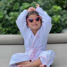 Load image into Gallery viewer, Personalised Bathrobe in Pink Gingham