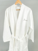 Load image into Gallery viewer, Personalised Adult Kimono Waffle Bathrobe