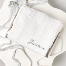 Load image into Gallery viewer, Personalised Adult Kimono Waffle Bathrobe