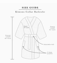 Load image into Gallery viewer, Personalised Adult Kimono Waffle Bathrobe