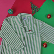 Load image into Gallery viewer, Green Stripes Pyjamas Set