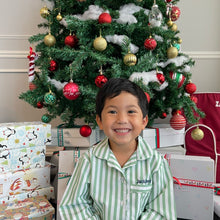 Load image into Gallery viewer, Green Stripes Pyjamas Set