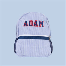 Load image into Gallery viewer, Personalised Backpack in Blue