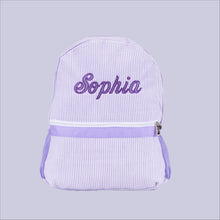 Load image into Gallery viewer, Personalised Backpack in Purple