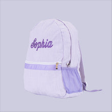 Load image into Gallery viewer, Personalised Backpack in Purple