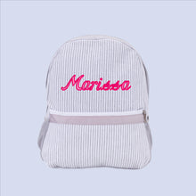 Load image into Gallery viewer, Personalised Backpack in Grey