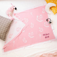 Load image into Gallery viewer, Big Ben Blanket in Pink